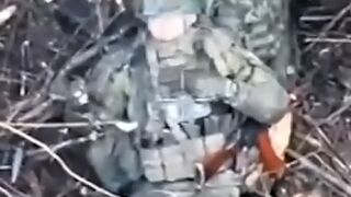 UA paratrooper ended it himself with a grenade