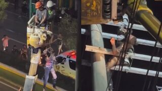 More Angles Of Electrocuted Cable Thief In The Philippines