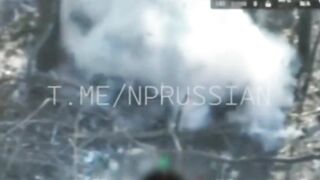 RU threw a smoke bomb and the UA who were leaving were eliminated by a drone