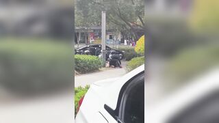 Cruel Brut Attacks GF With A Rock After She Left Him