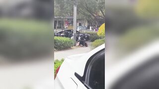 Cruel Brut Attacks GF With A Rock After She Left Him