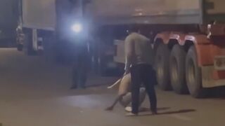 Argument Of Truck Drivers Turns Violent In Vietnam