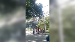Worker Electrocuted, Injured By Live Wires In The Philippines