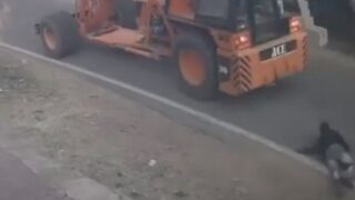 Man Gets Run Over By Crane In India, Dies