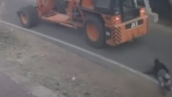 Man Gets Run Over By Crane In India, Dies