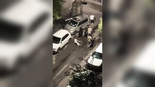 In St. Petersburg, a mob of crazed foreigners brutally beat up two RU men