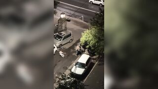 In St. Petersburg, a mob of crazed foreigners brutally beat up two RU men