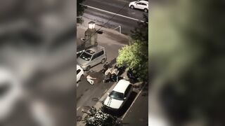 In St. Petersburg, a mob of crazed foreigners brutally beat up two RU men