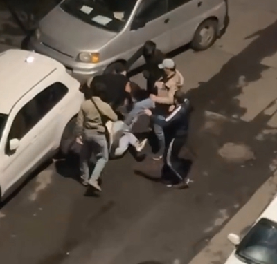 In St. Petersburg, a mob of crazed foreigners brutally beat up two RU men