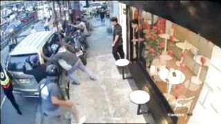 Cop  arrested after his multi-purpose vehicle  crashed into 14 bikes in Manila