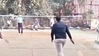 A businessman died of a heart attack while playing badminton in India