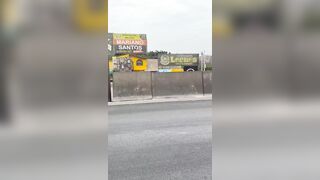 Cop Gets Run Over During Traffic Stop In Peru