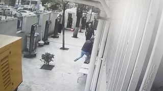 Turkish Man Steals Gun From Police Officer and Shoots Himself