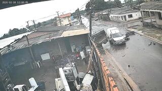 Two Dudes Seriously Injured Following A  "T-Bone" Collision In Brazil