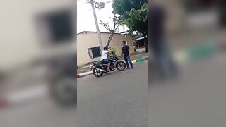 Angry Dude Headbutts Helpless Woman During Confrontation In Colombia