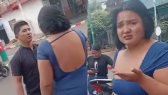 Angry Dude Headbutts Helpless Woman During Confrontation In Colombia