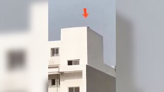 Man Climbs On The Roof In Tears Before Jumping To Hi Death