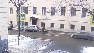 Elderly Woman Thrown Into The Air, Killed At A Pedestrian Crossing
