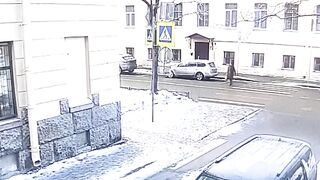A woman driving struck a pensioner in St. Petersburg killing her