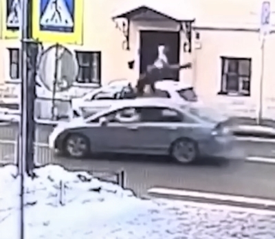 A woman driving struck a pensioner in St. Petersburg killing her