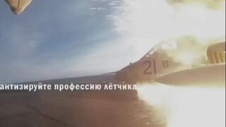 Ukrainian Su-25 pilot records his own death.