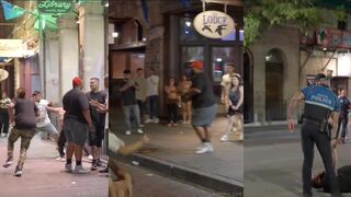 Fighter fatso gets tazed by cops
