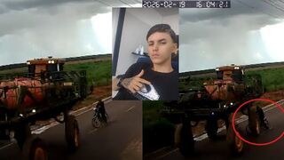 Dude Dies After Being Run Over by a Agricultural Sprayer Machine (W/Aftermath)