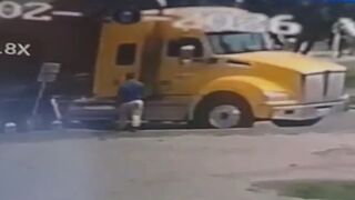 Man Gives Up on Life and Places His Body Under Truck Wheels (CCTV & Aftermath)
