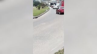 Man Gives Up on Life and Places His Body Under Truck Wheels (CCTV & Aftermath)