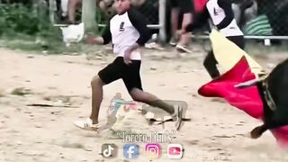 idiot fucked by angre bull