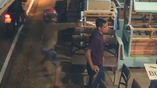 Point Blank Headshot At The Snack Bar