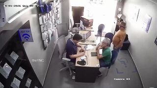 Elderly Psycho Stabs Company Manager In The Chest