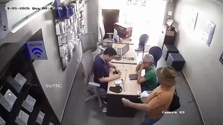 Elderly Psycho Stabs Company Manager In The Chest