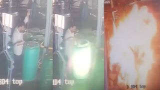 Man Charred to Death In Telangana Chemical Company Lab Explosion (Clean Video)