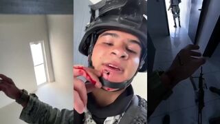 Mexican soldier hit in firefight