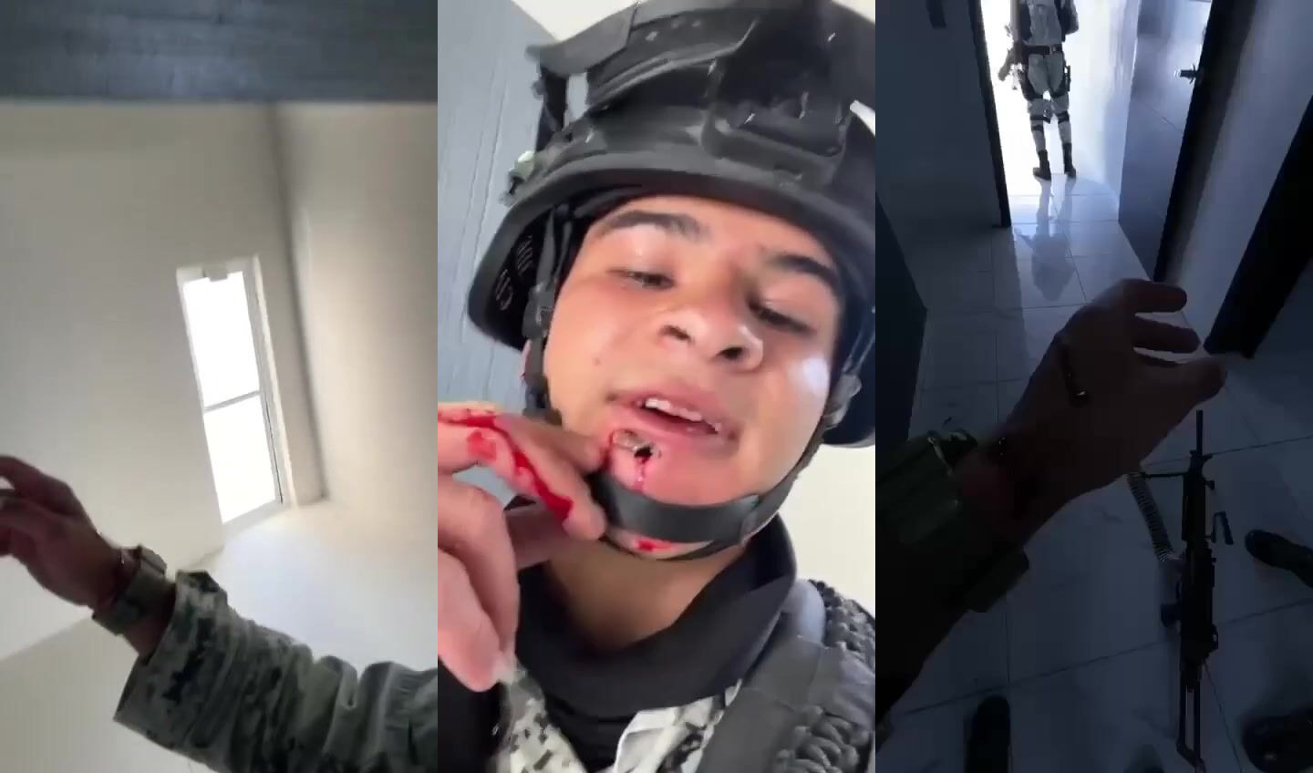 Mexican soldier hit in firefight