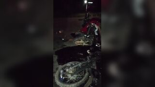 Three Lives Lost After Brutal Collision Between Motorcycle and Mototaxi