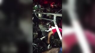 Three Lives Lost After Brutal Collision Between Motorcycle and Mototaxi