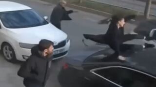 Turkish Female Teacher Completely Obliterated By Passing SUV