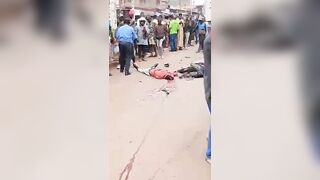 Two Men Crushed By Dump Truck On The Busy Street In Camerron