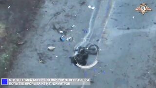 Remains of a Ukrainian assault team after an ambush.