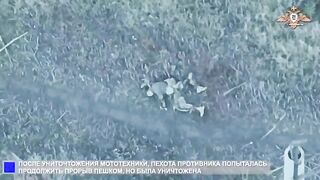 Remains of a Ukrainian assault team after an ambush.