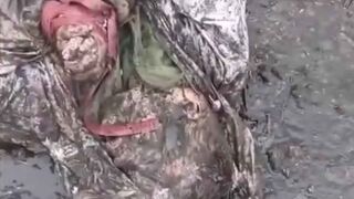 The corpse of an executed Ukrainian.