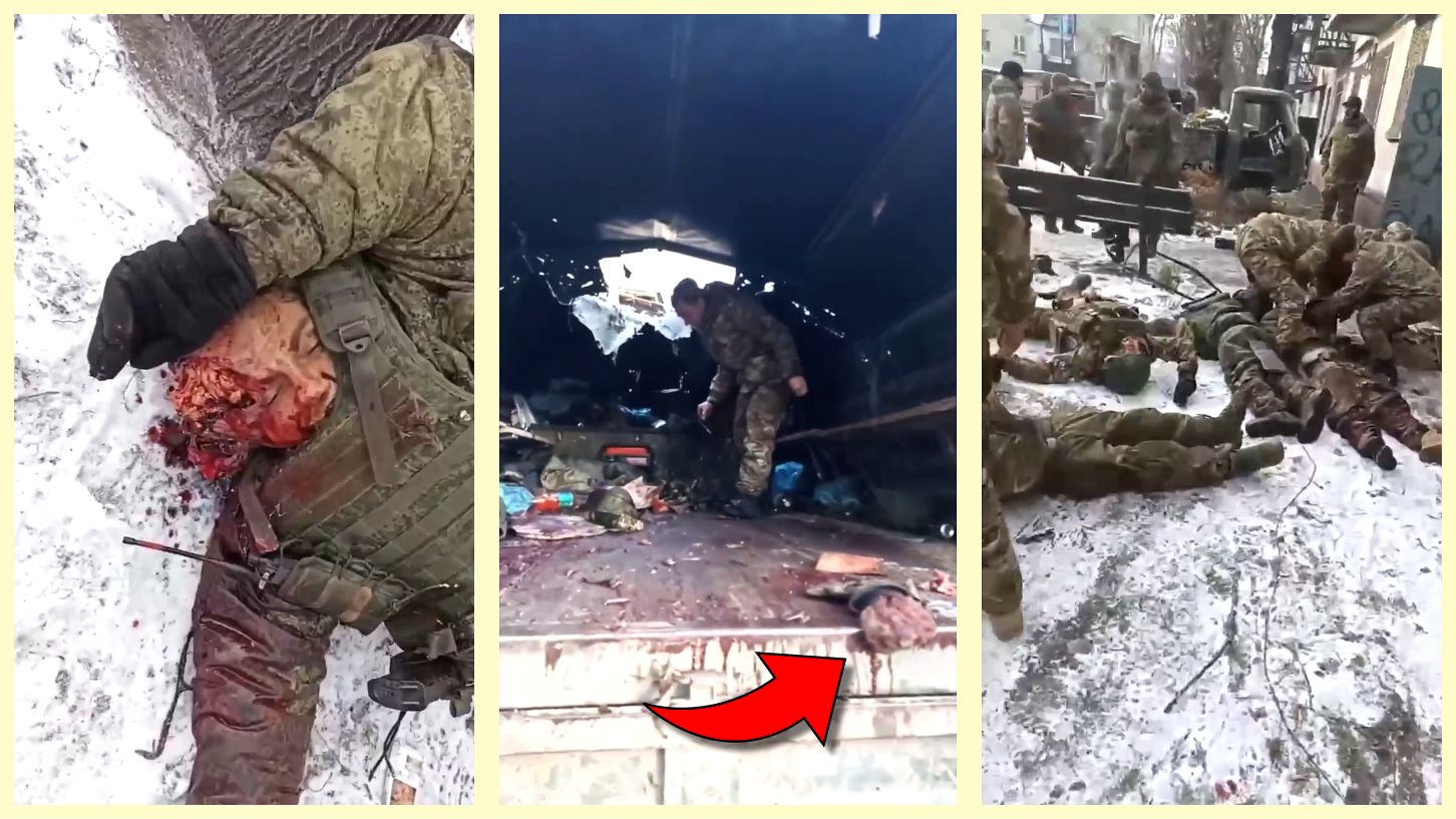 Butcher Drone Rips Off Limbs & Cracks Russian Skulls on Truck Bed