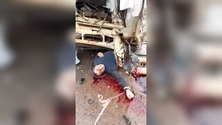 Aftermath Of Deadly Head On Collision Of Trucks On Brazilian Highway
