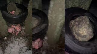 Russian deserter in a wheel