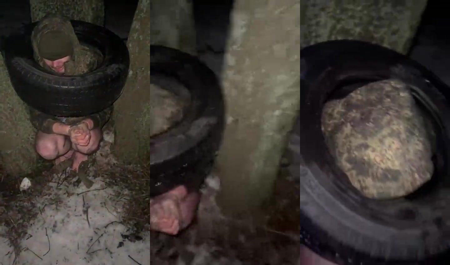 Russian deserter in a wheel