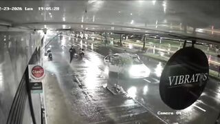 Assassins Open Fire at the Bar Entrance Killing One and Injuring Four