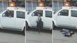 Wannabe Thief Meet Karma Face-First