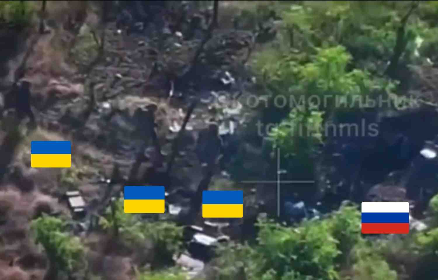 1 Russian ambushes 3 Ukrainians.